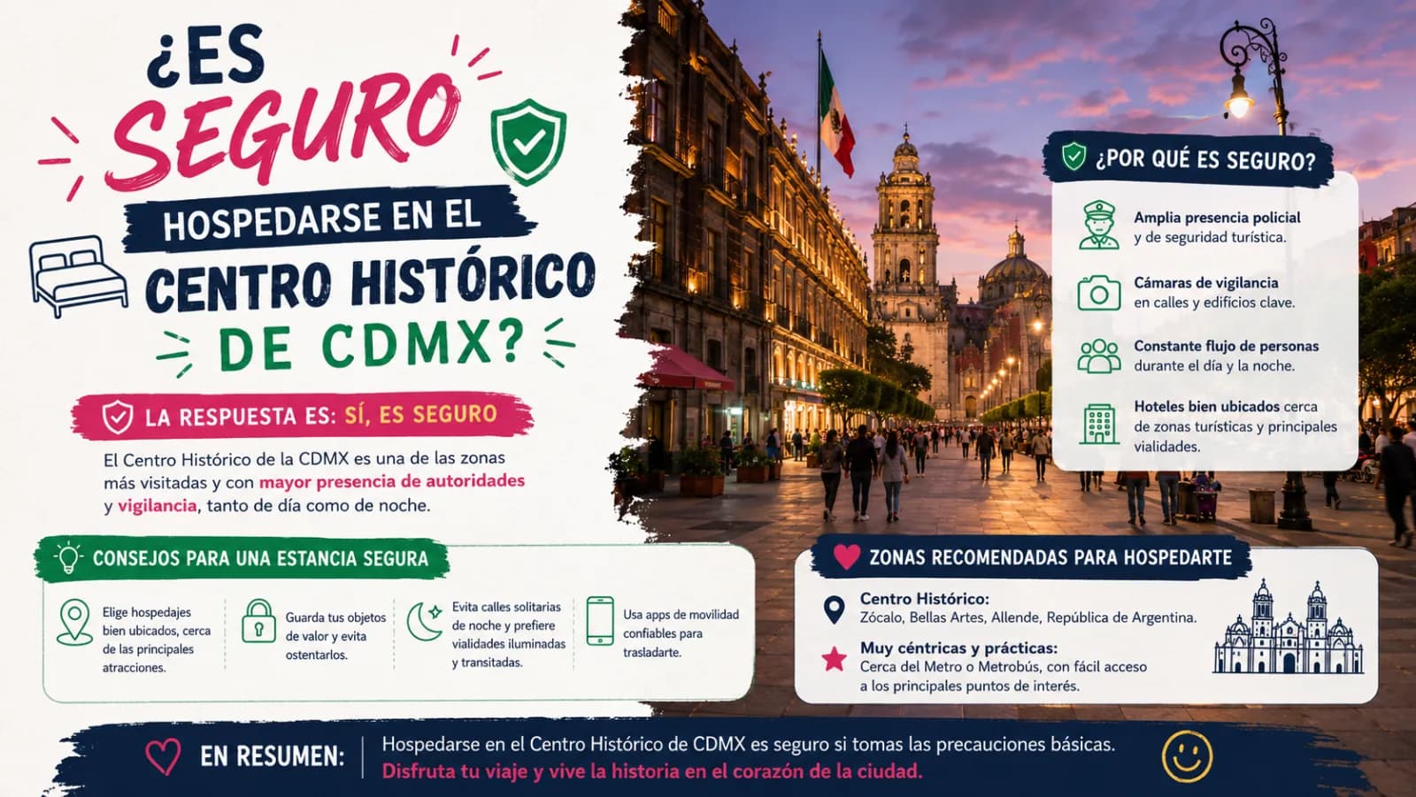 Place et rues du centre historique de Mexico de jour