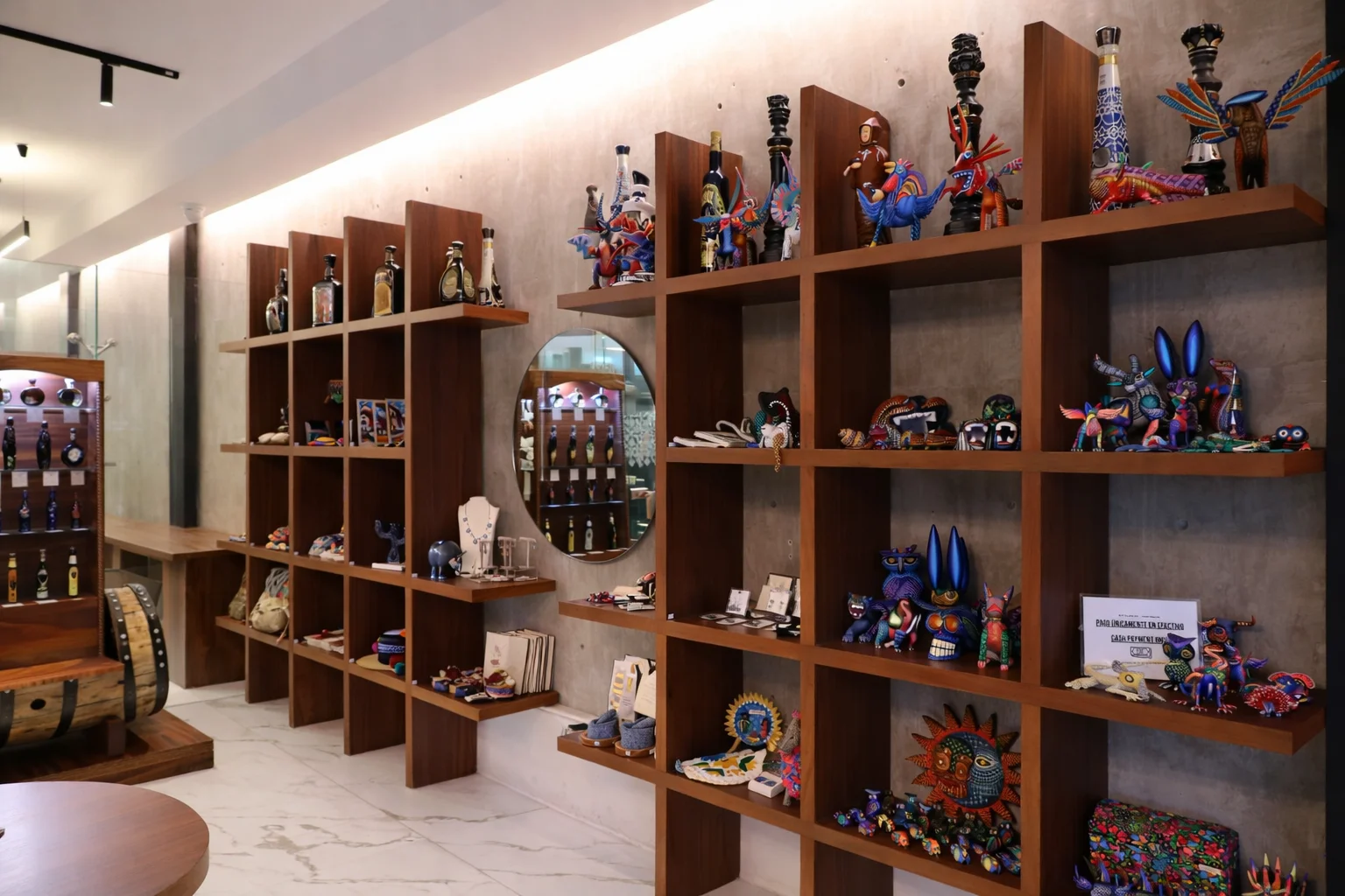 Interior of the Cathedral Coffee gift shop.